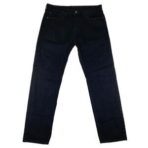 Levi's Jeans Mens 505 Regular Black Straight Leg Size 36x34‎